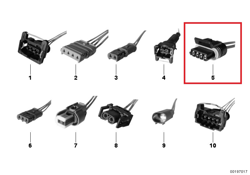 diag_480p Conector de reparación original BMW de 4 pines 83300402340, por ejemplo, R1200GS LC R nineT K1600GT C1 R1150GS
