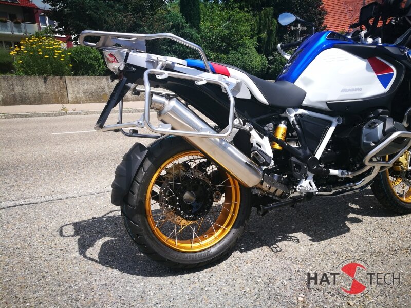 Silenciador trasero redondo con ABE para BMW R1250GS + Adv.