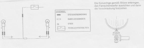 Twinlight Zusatzscheinwerferset (Fernlicht) inkl. Halter und Kabel chrom für Yamaha XVS 1100 A Drag Star Classic (2001-2007)
