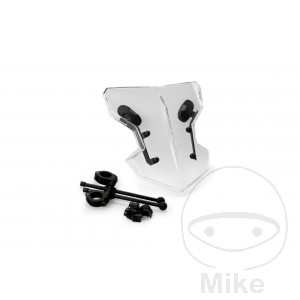 Flanker Puig Transparent Universal Windscreen with Handlebar Clamp