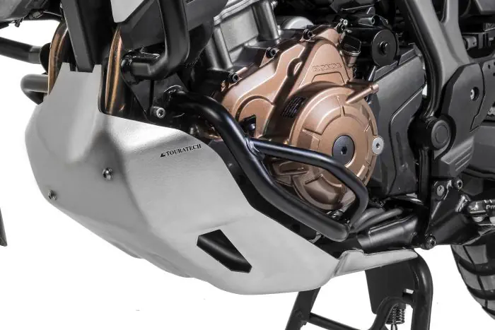 Barre di protezione in acciaio inox nere Touratech per Honda CRF1000L Africa Twin con DCT Barre di protezione in acciaio inox nere Touratech per Honda CRF1000L Africa Twin con DCT