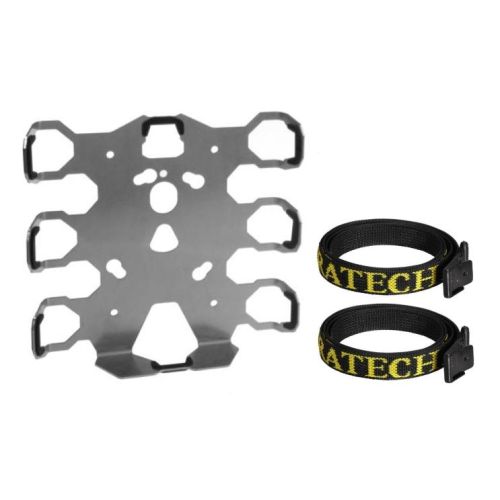 Zubehörhalter mit Riemenschutz - Universal mit Abstützungswinkel für Motorradkoffer ZEGA Pro/ZEGA Mundo