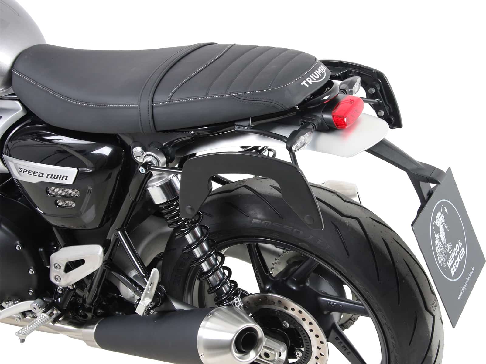 C-Bow Seitenträger schwarz für Triumph Speed Twin 1200 / RS (2019-2021)