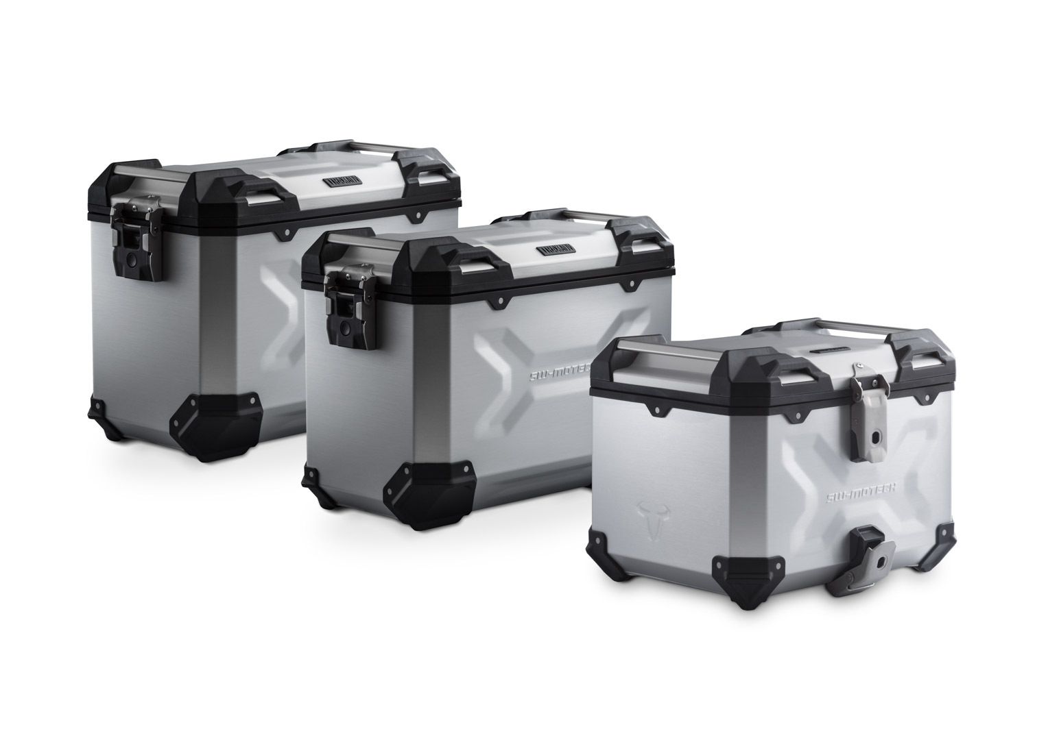 Adventure Set TRAX ADV Silbern. BMW R 1300 GS (23-). BMW Topcase Halter.
