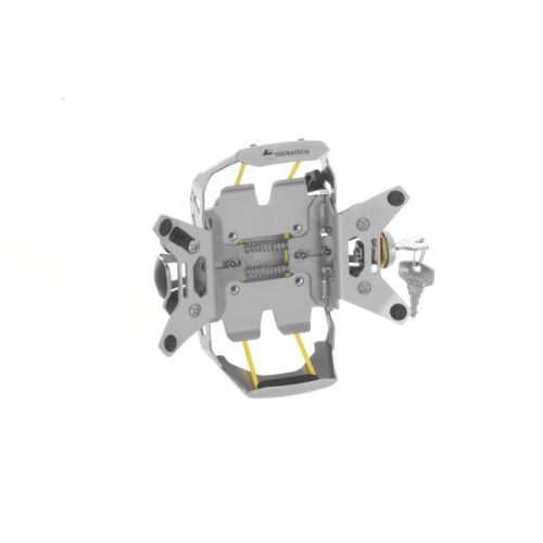 Support de guidon Touratech pour Garmin zumo 590 / 595 LM *verrouillable* alu naturel