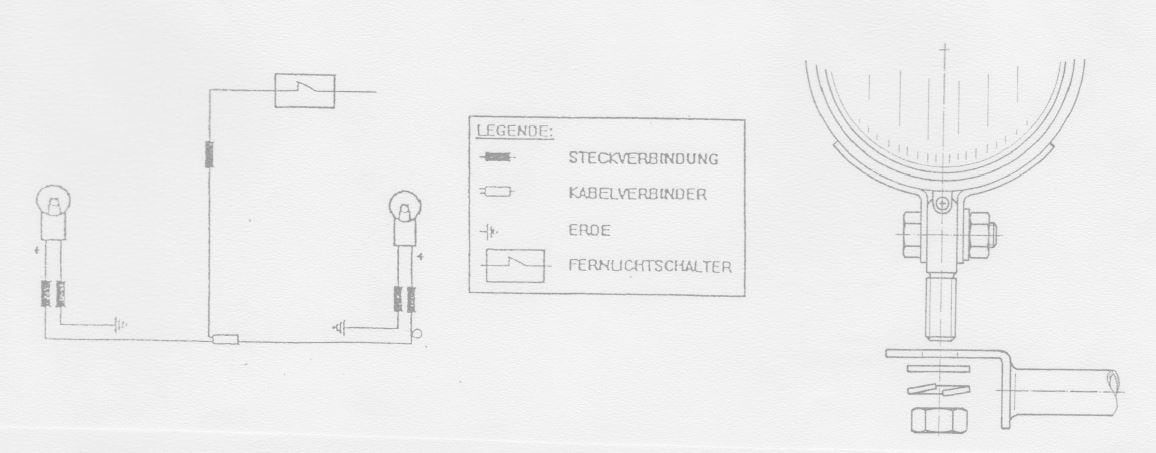 Twinlight Zusatzscheinwerferset (Fernlicht) inkl. Halter und Kabel chrom für Suzuki C 1500 LC Intruder (2005-2007)