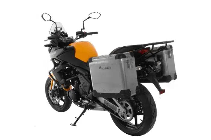 Sistema de maletas Touratech ZEGA Pro 31/31 litros soporte de acero negro Kawasaki Versys 650 10-14