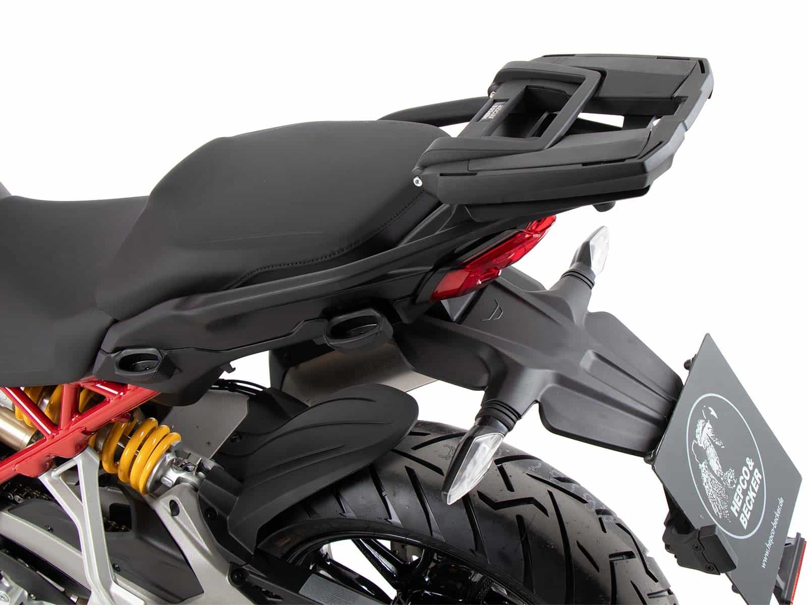 Easyrack Topcaseträger für Originalbrücke schwarz für Ducati Multistrada V4/S/S Sport/Pikes Peak (2021-2024)/Rally(2023-2024)