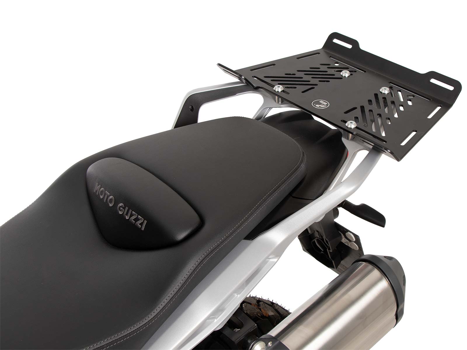 Gepäckbrückenverbreiterung schwarz für Moto Guzzi V 85 TT / Strada / Travel (2024-)