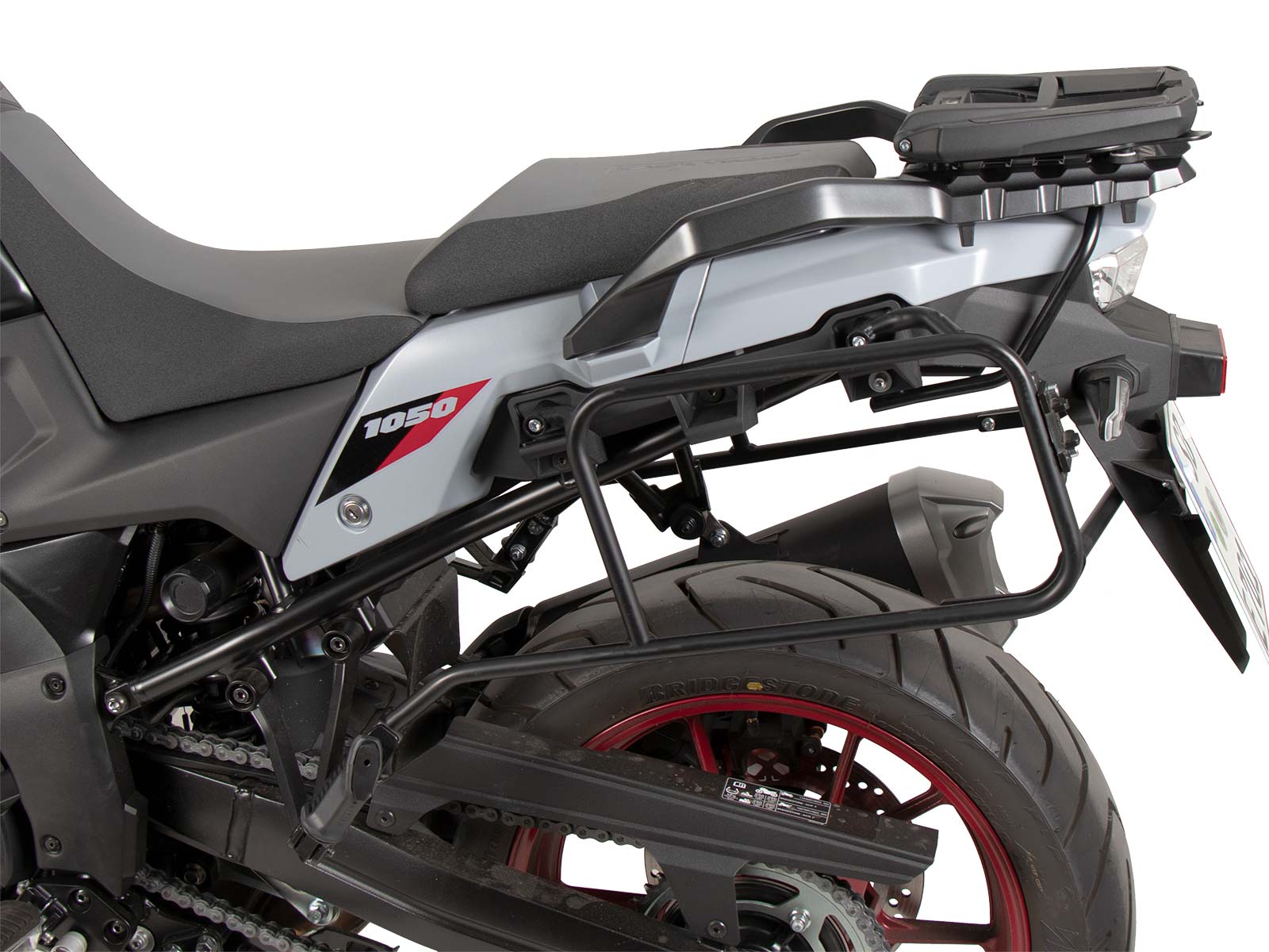 Easyrack Topcaseträger für Kombination mit Originalgepäckbrücke schwarz für Suzuki V- Strom 1050 (2023-)
