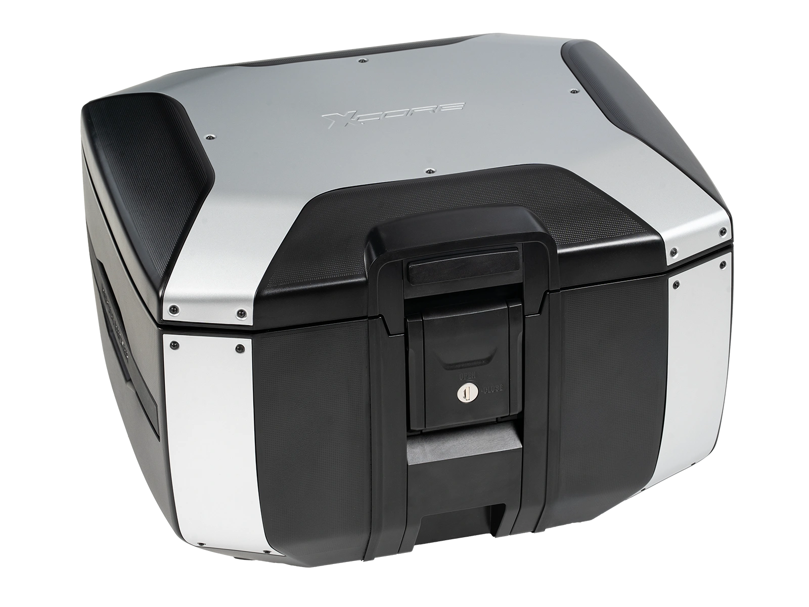 Smartrack Set inkl. Xcore Topcase für Kymco Xciting S 400 ABS (2018-2024) - Silber/Schwarz