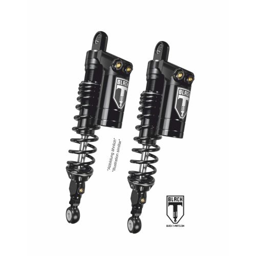 Set de suspension stéréo BLACK-T Stage3 avec réservoir pour Harley Davidson FLH / FLTR Road Glide / Road K