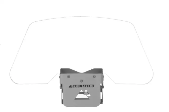 Spoiler Touratech pour pare-brise universel verrouillable Spoiler Touratech pour pare-brise universel verrouillable