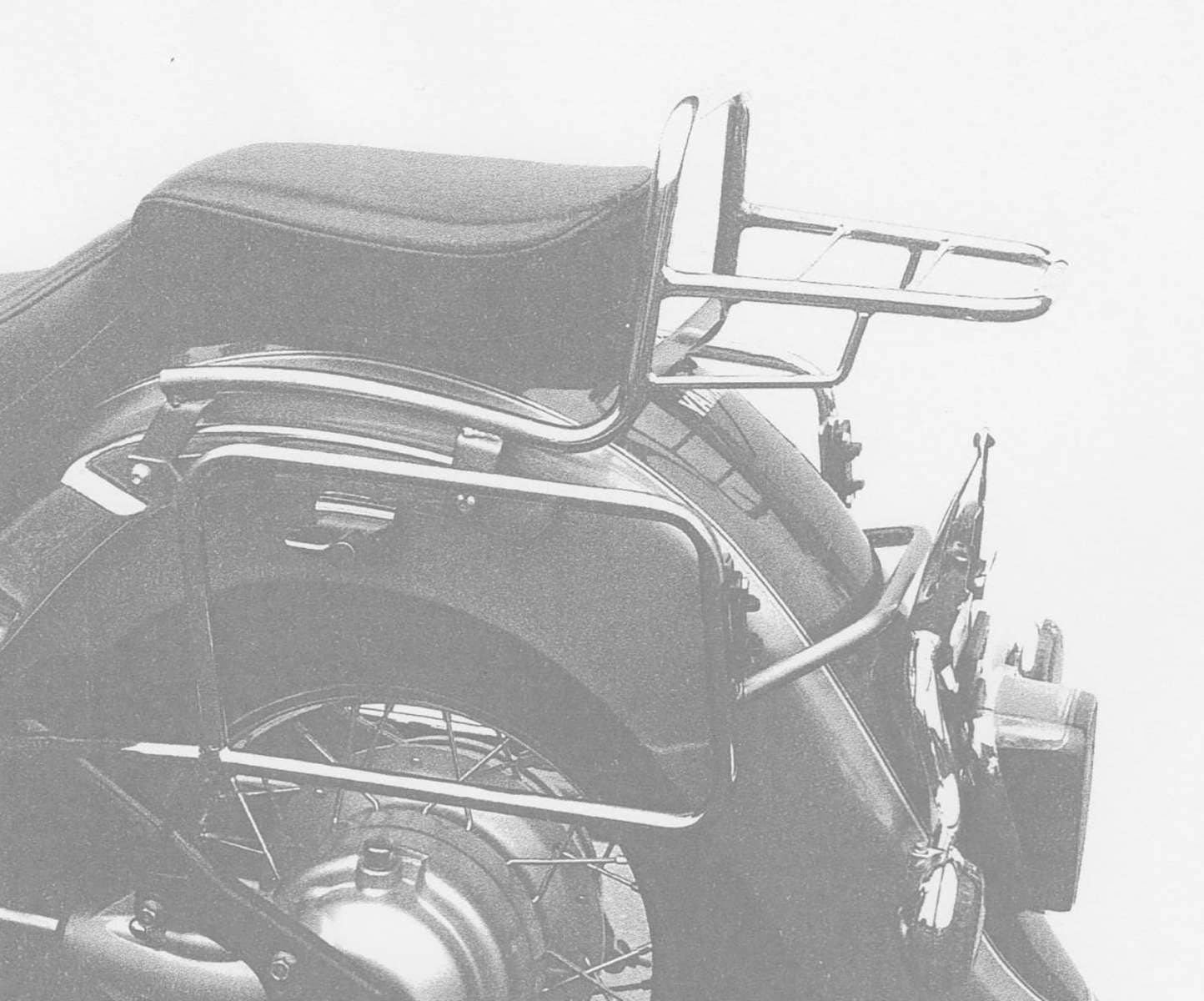 Seitenkofferträger festverschraubt chrom für Yamaha XVS 650 Drag Star Classic (1998-2007)