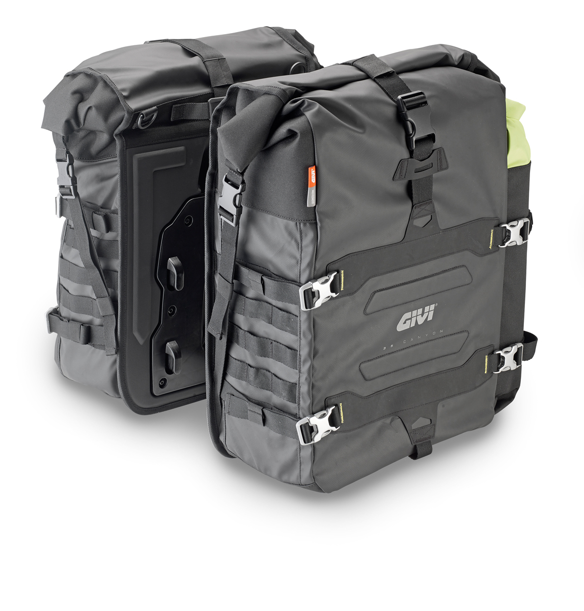 GRAVEL T - Waterproof Satteltaschen (Paar) für Träger PL, PLR, PL_CAM, Volumen je 35 Liter