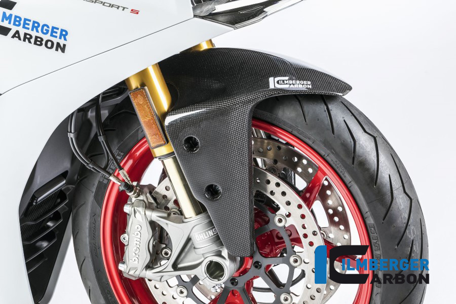 Garde-boue avant en carbone brillant pour Ducati Supersport 939 / S