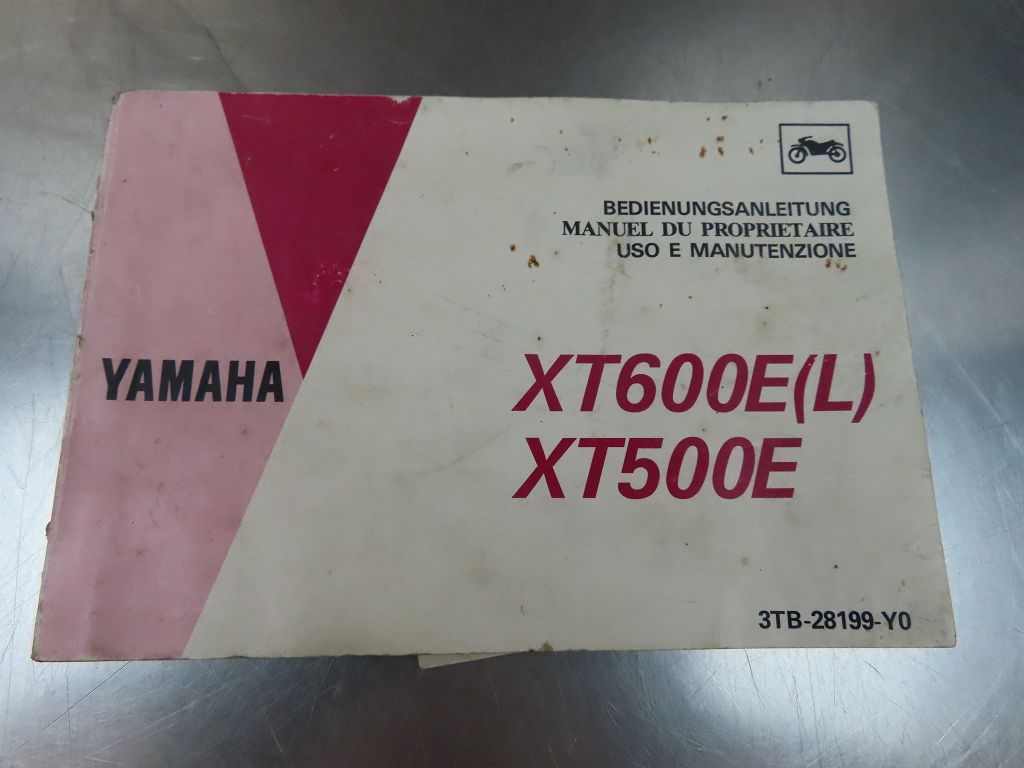 Bedienungsanleitung Betriebsanleitung Handbuch 3TB-28199-Y0 für Yamaha XT600E (L) XT500E