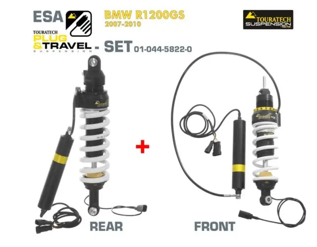 Ensemble de bouchons de suspension et Travel-ESA Touratech pour BMW R1200GS modèle 2007-2010
