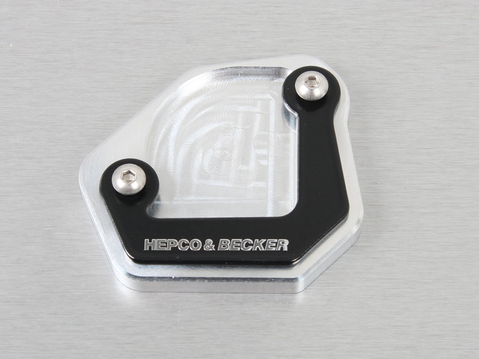 Seitenständerplatte silber/schwarz für BMW F 650 GS (2008-2011)