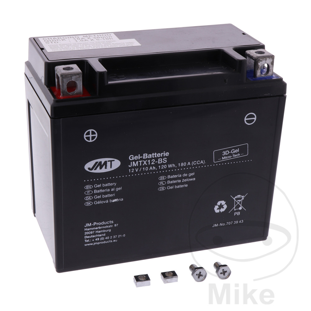 Batteria per moto YTX12-BS Gel JMTAlternativa: 7070171 3661 9171