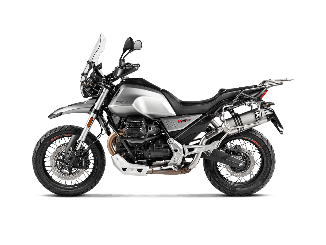 Akrapovic Slip-On Line (Titanium) Exhaust for Moto Guzzi V85 TT 2021