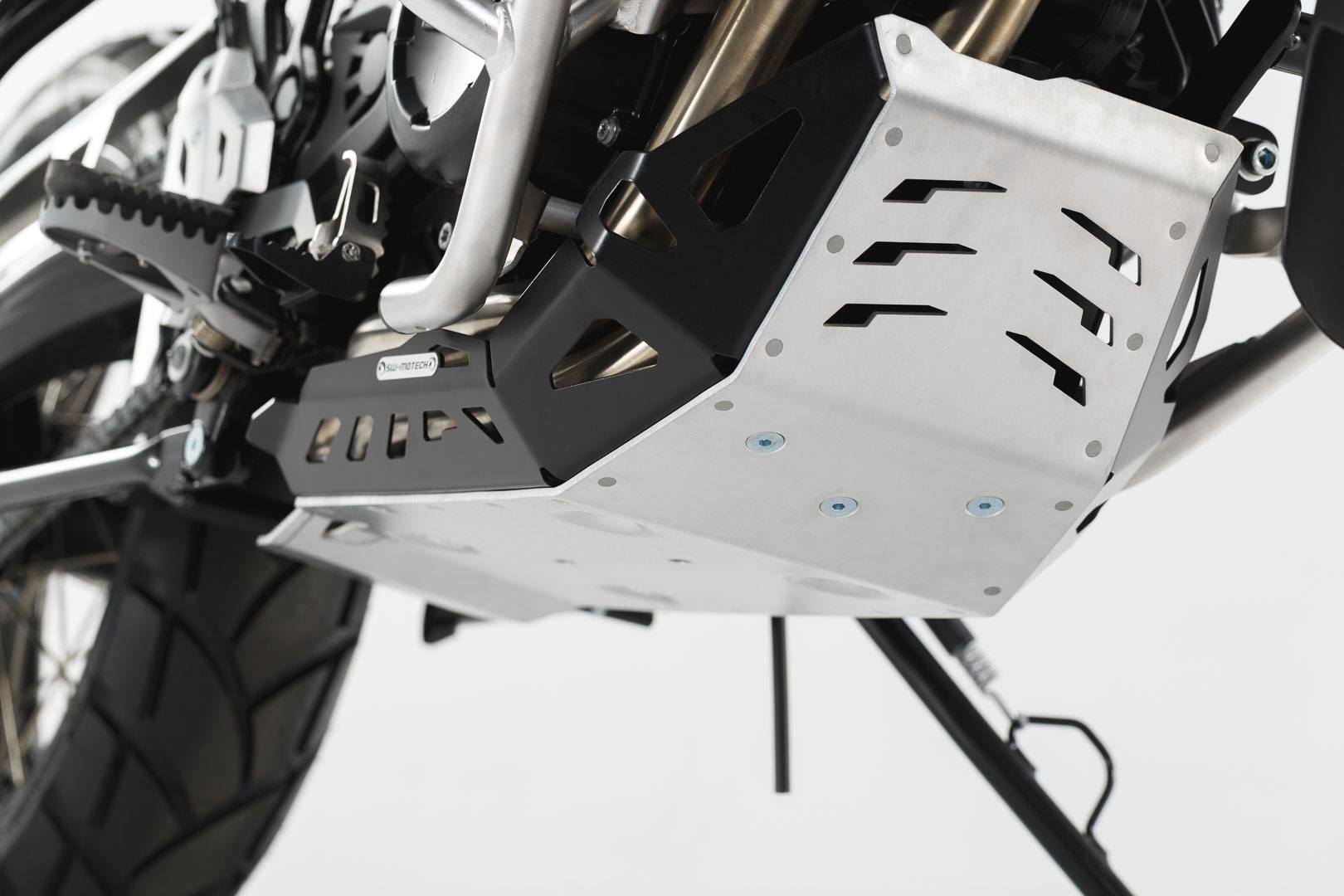 Protezione Motore SW-Motech Nera / Argento per BMW F800GS / per Husqvarna Nuda 900