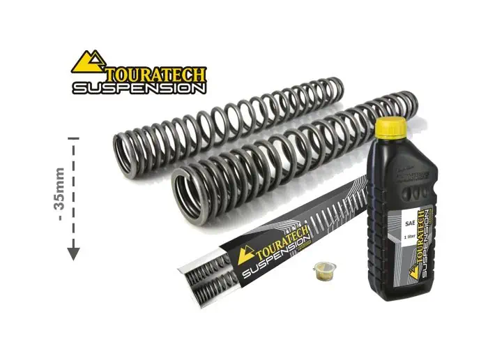 Molle di forcella progressive Touratech per Yamaha 700 Tenere dal 2019 abbassamento di -35mm