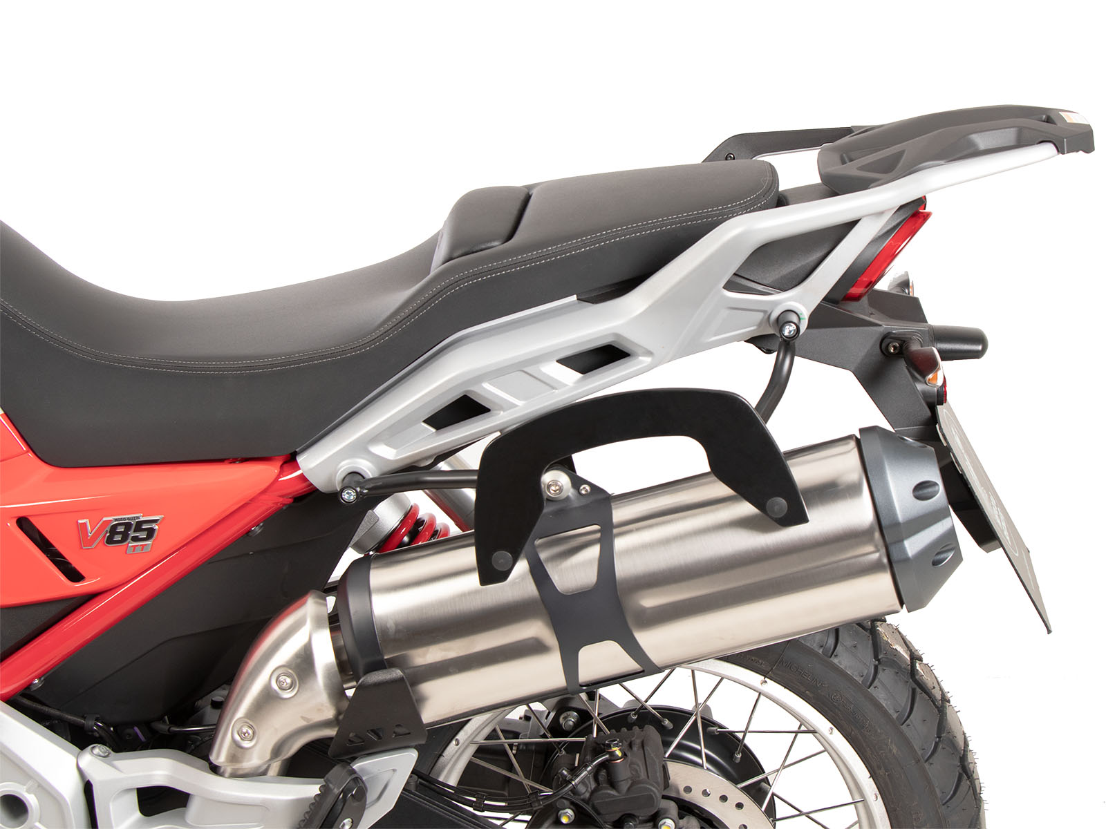 C-Bow Seitenträger schwarz für Moto Guzzi V 85 TT / Strada / Travel (2024-)