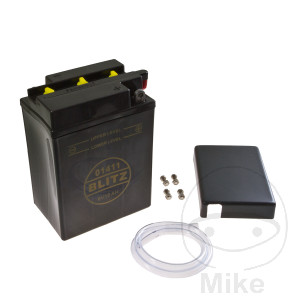 Batería de moto 01411 negra 6VAlternativa: 7070774 4396