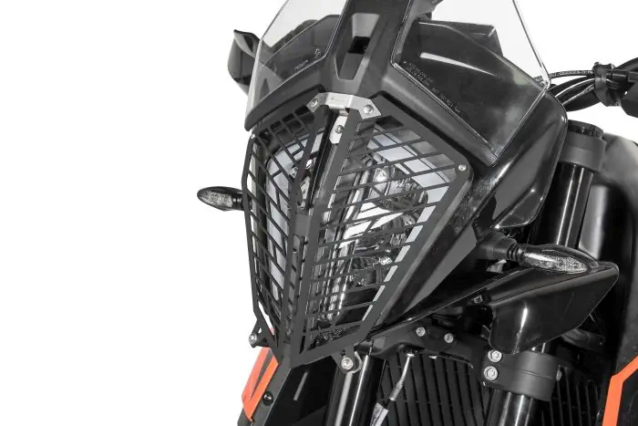 Touratech Headlight Guard Aluminum Quick Release KTM 790 Adventure *OFFROAD USE ONLY*