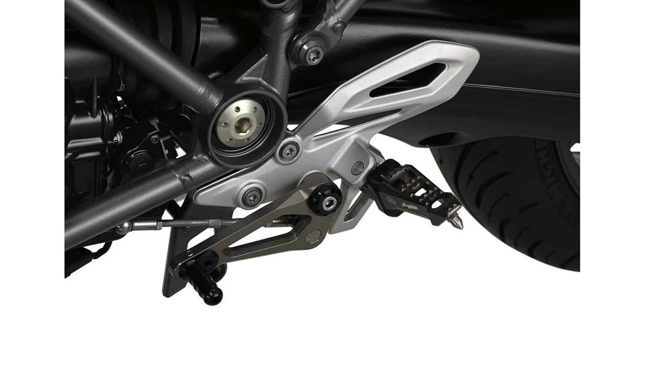 R1200RHPfussrastenAnlageA0188029 Estribo original BMW izquierdo fresado ajustable para R1200R LC R1200RS LC