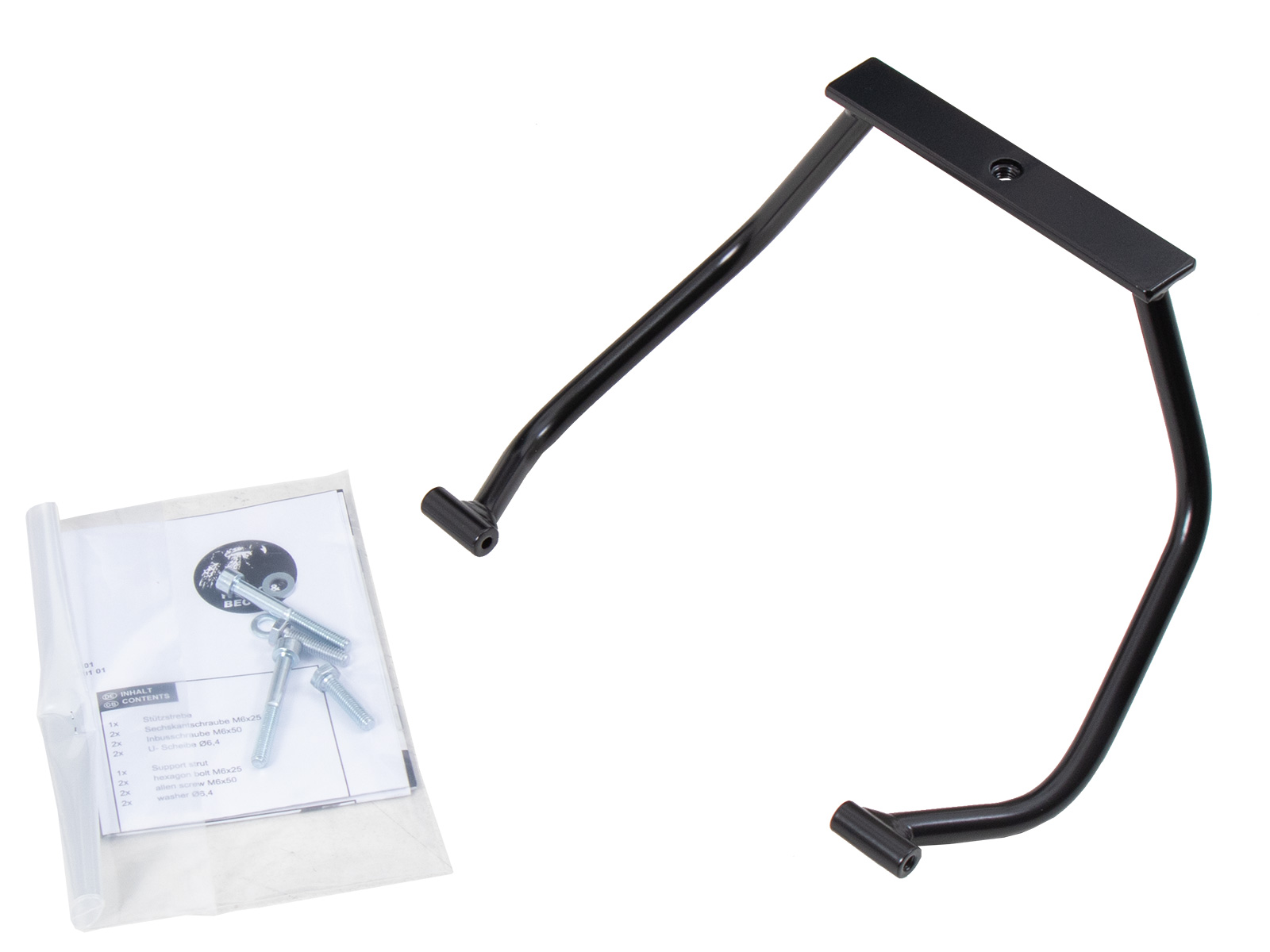 Zusatzstrebe für Alurack / Easyrack schwarz für Suzuki V-Strom 1000 ABS / XT (2014-2019)