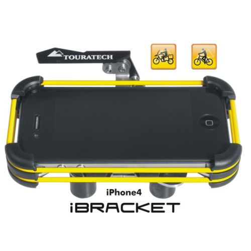Supporto Manubrio Touratech *iBracket* per Apple iPhone 4 e iPhone 4S *Moto e Bicicletta*