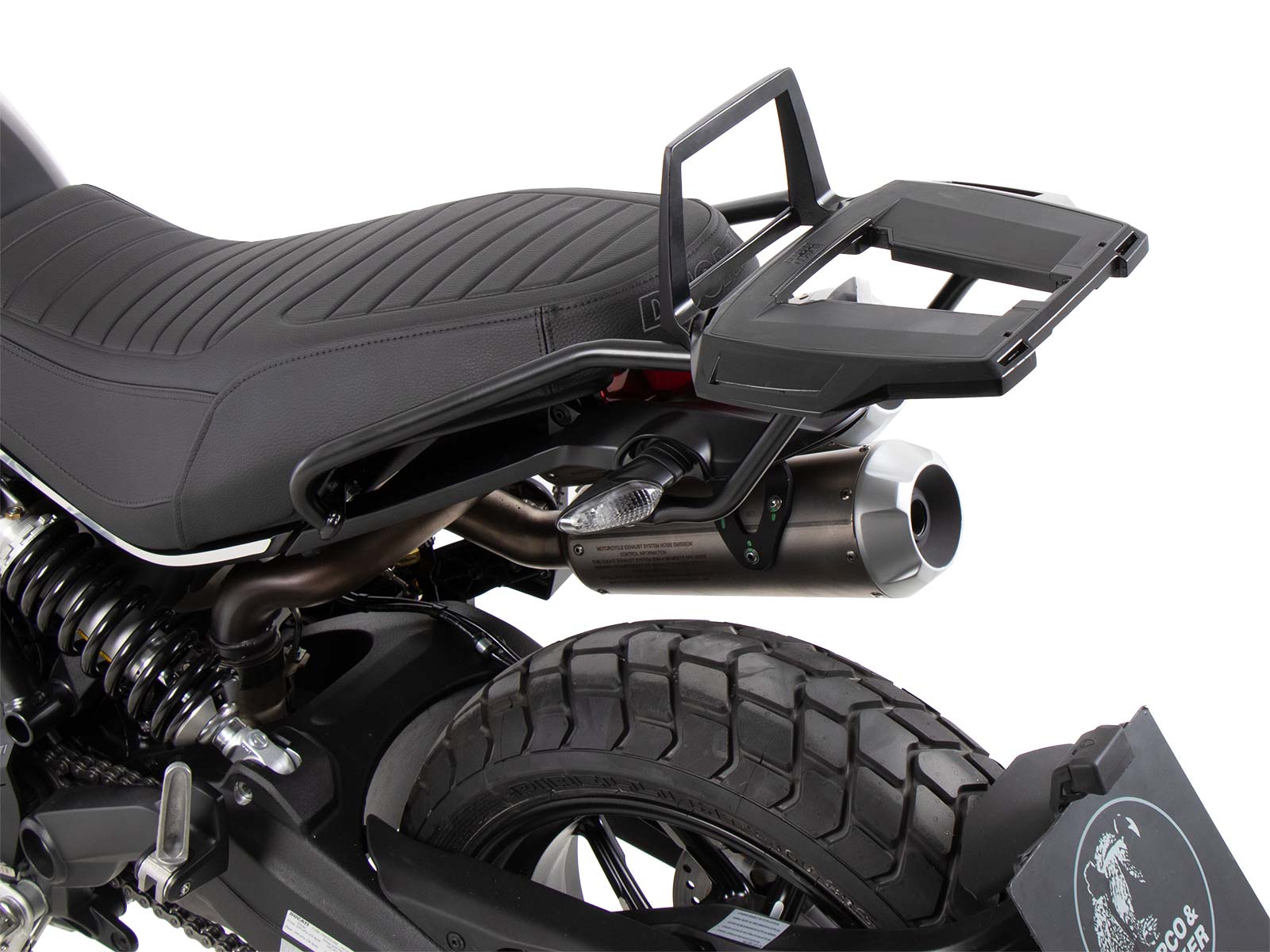 Alurack Topcaseträger schwarz für Ducati Scrambler 1100 Dark Pro/Pro/Sport Pro (2021-2024)