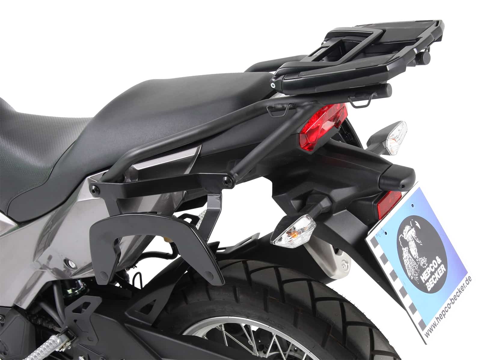 Easyrack Topcaseträger für Kombination mit Original-Gepäckbrücke schwarz für Kawasaki Versys-X 300/Urban/Adventure (2017-)