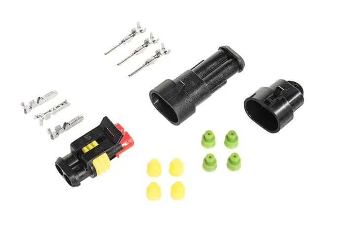 Connecteur Superseal 2 pôles - Ensemble incluant un bouchon aveugle Connecteur Superseal 2 pôles - Ensemble incluant un bouchon aveugle