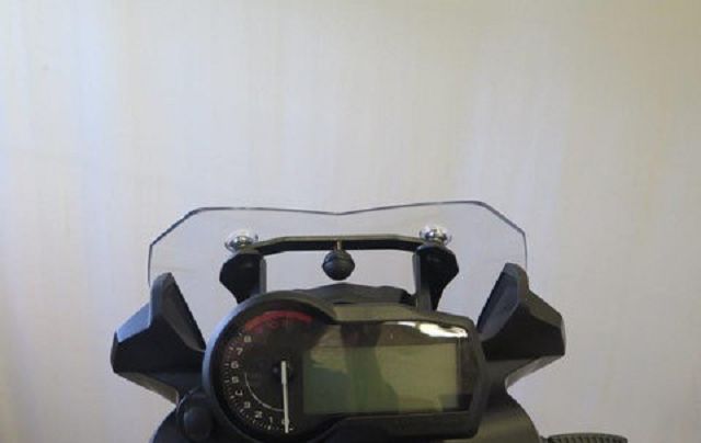 k-20181123-10369-BMW-F750GS-Navihalter-Gesamtansicht_480 Support de navigation pour BMW F750GS avec petit pare-brise L=216MM