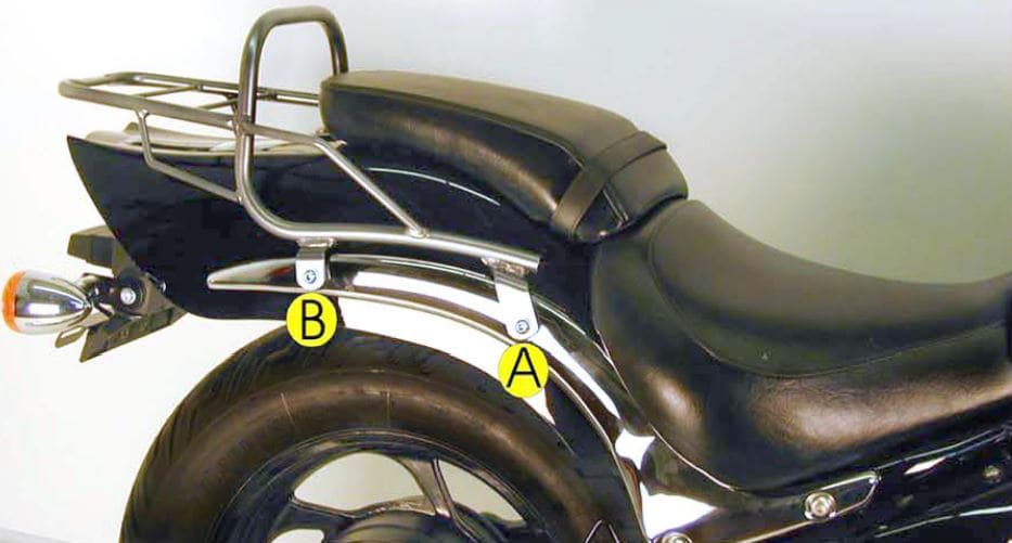 Rohrgepäckbrücke Topcaseträger chrom für Suzuki M 800 Intruder (2005-2009)