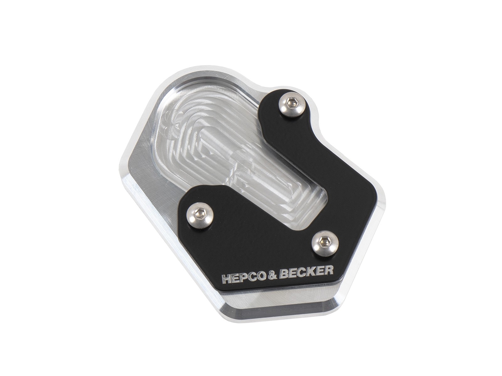 42116524_00_91__01_shop_1 Placa de soporte lateral Hepco&Becker plateada/negra para BMW F900XR 2020-