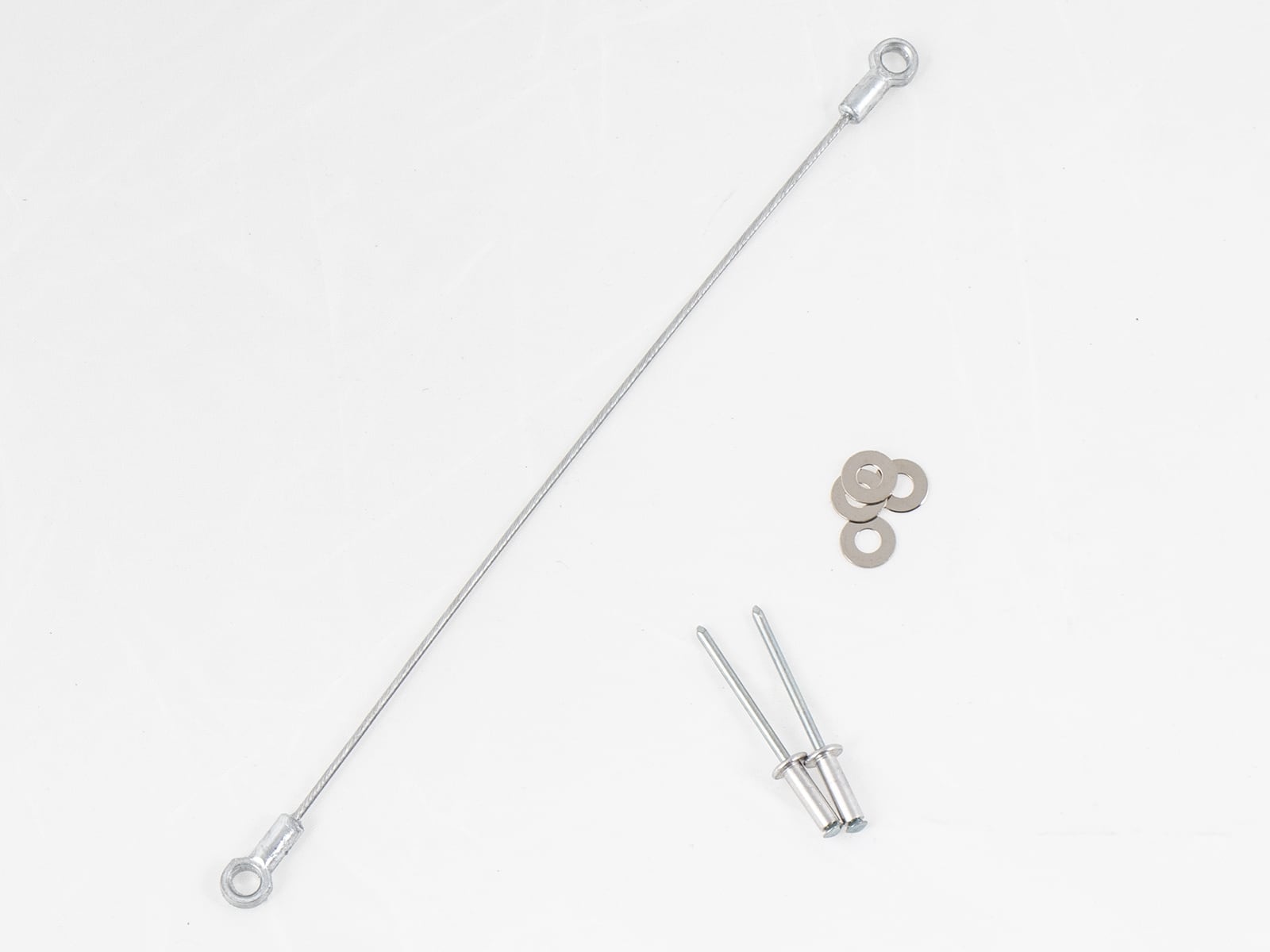 Drahtseil Deckelhalter inkl. Nieten für Seitenkoffer/ Topcase Journey 30/40/42/50/52/Orbit/Junior Topcase 40/55