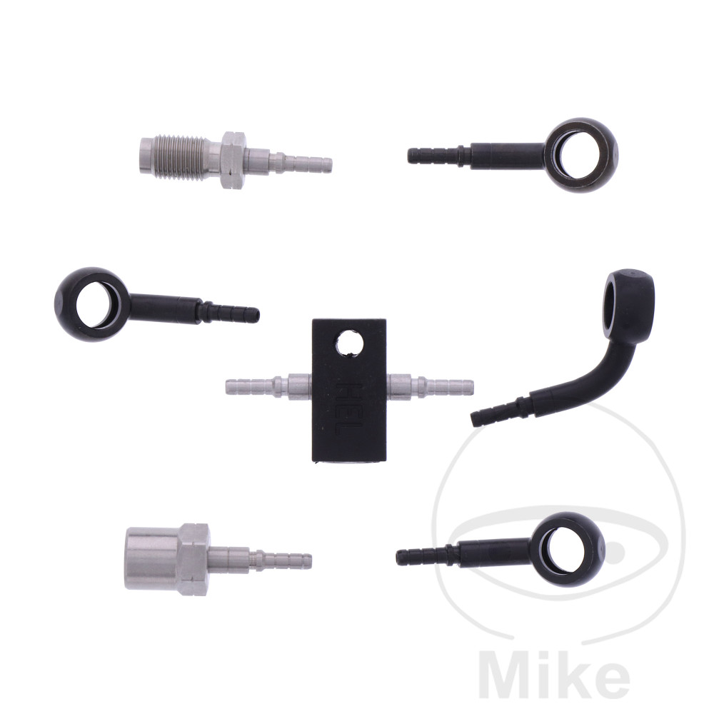 Kit di tubi freno in acciaio flessibile nero 4 pezzi per BMW K1200RS 1997-2000