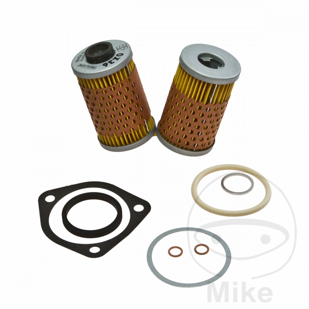 1000_7230436ay4QIcuNpFnCl Filtro dell'olio con guarnizione Mahle per modelli con radiatore dell'olio 2 pezzi ad es. BMW R90/6 R90S R 100 RS RT GS