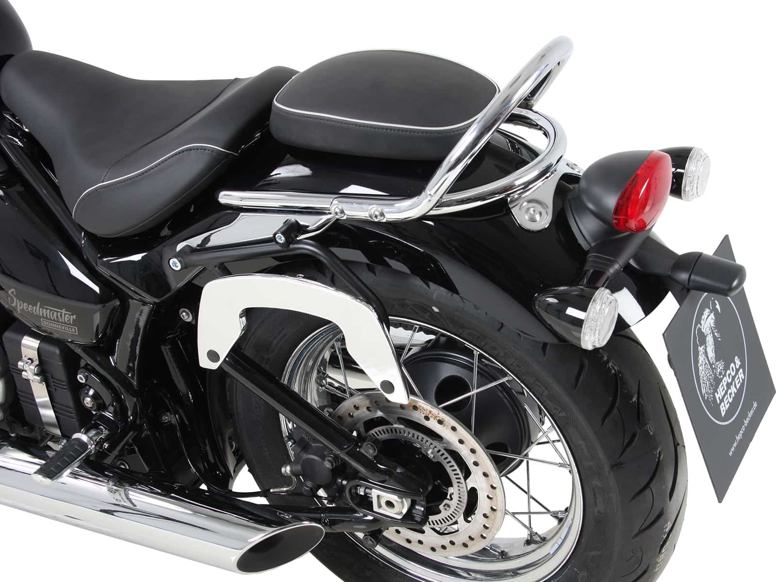 C-Bow Seitenträger chrom für Triumph Bonneville Speedmaster (2018-) C-Bow Seitenträger chrom für Triumph Bonneville Speedmaster (2018-)