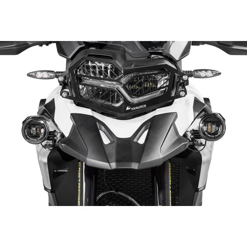 Kit de phares supplémentaires LED Touratech, antibrouillard droit, plein phare gauche pour BMW F850GS / F750GS