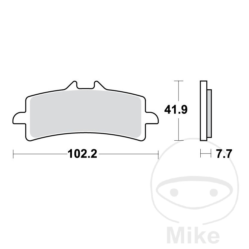 Bremsklotz Sinter SCR TRW Alternative: 7320012