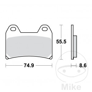 Plaquette de frein avant en carbone CRQ TRW pour BMW R nineT Racer Pure Scrambler Urban G/S