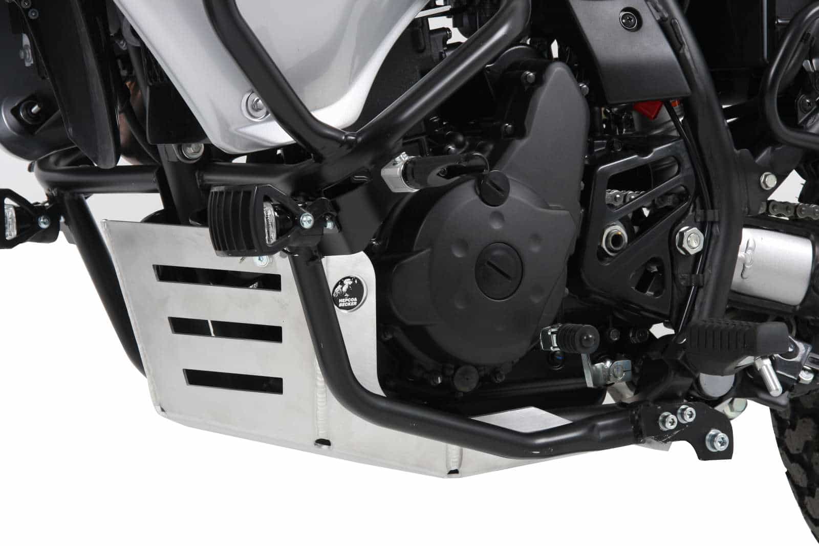 Motorschutzplatte Aluminium für Kawasaki KLR 650 Export-Modell (2008-2018)