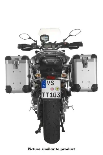 Sistema di bagagli Touratech ZEGA Pro "And-S" 38/38 litri portapacchi in acciaio inox nero Yamaha MT-09 2015-2017