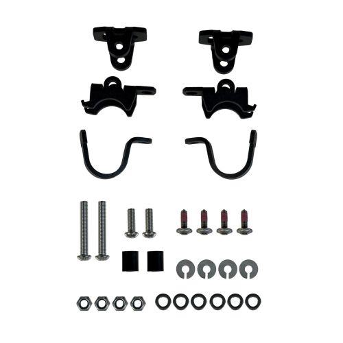 Adaptersatz *schwarz* für original BMW LED Zusatzscheinwerfer auf Touratech Sturzbügelerweiterung für BMW R1300GS, R1250GS, R1200GS (LC)