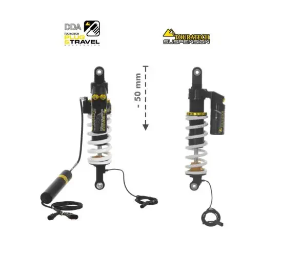 Kit di abbassamento Touratech per sospensione Plug & Travel -50mm BMW R 1200GS/R1250GS dal 2017